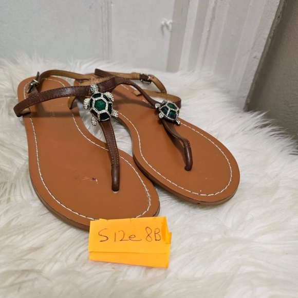 ANTONIO MELANI Tulias Flats with Beautiful Jeweled Turtles  Women's Size 8B🌴 - Picture 8 of 8